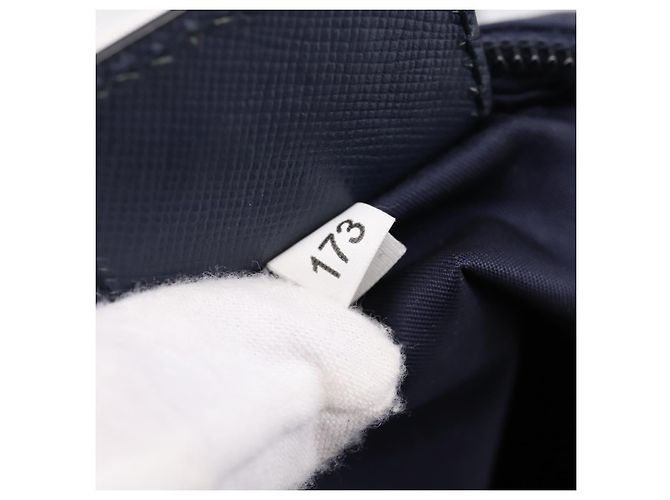 PRADA Tote Bag Nylon 2way Navy Silver - Ansicht 12