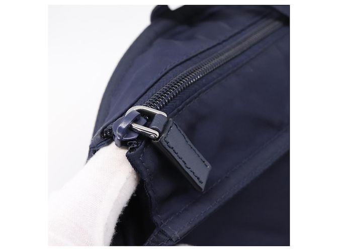 PRADA Tote Bag Nylon 2way Navy Silver - Ansicht 19
