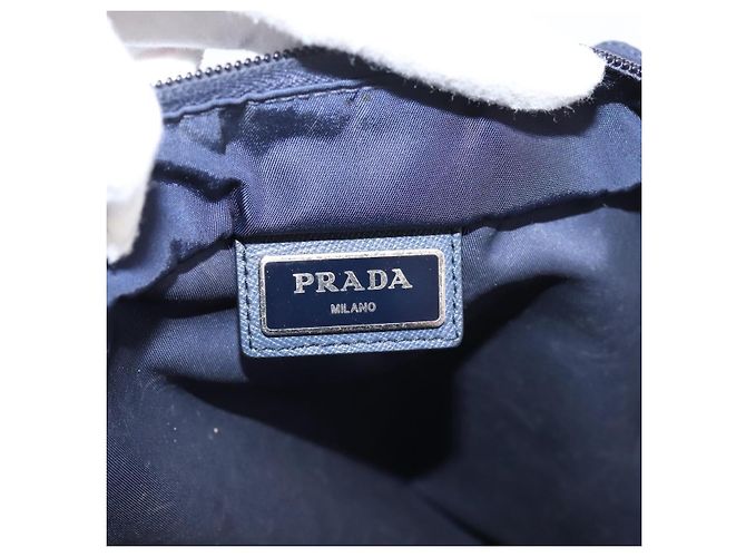 PRADA Tote Bag Nylon 2way Navy Silver - Ansicht 22