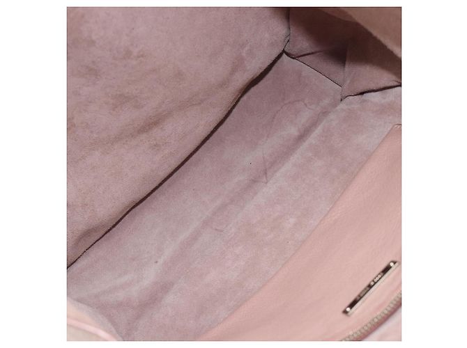 Miu Miu Tote Bag Leather Pink Silver - vista 11