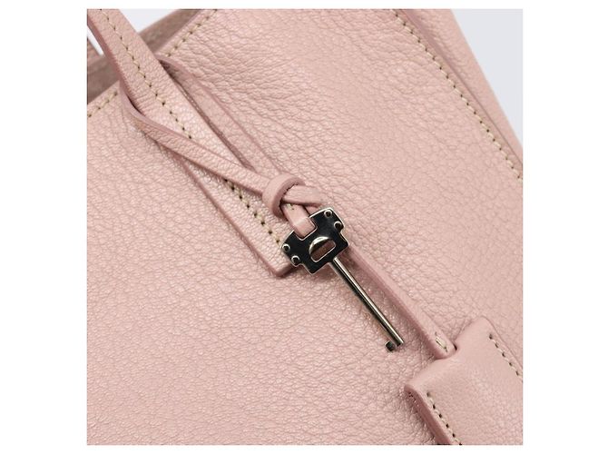 Miu Miu Tote Bag Leather Pink Silver - vista 18