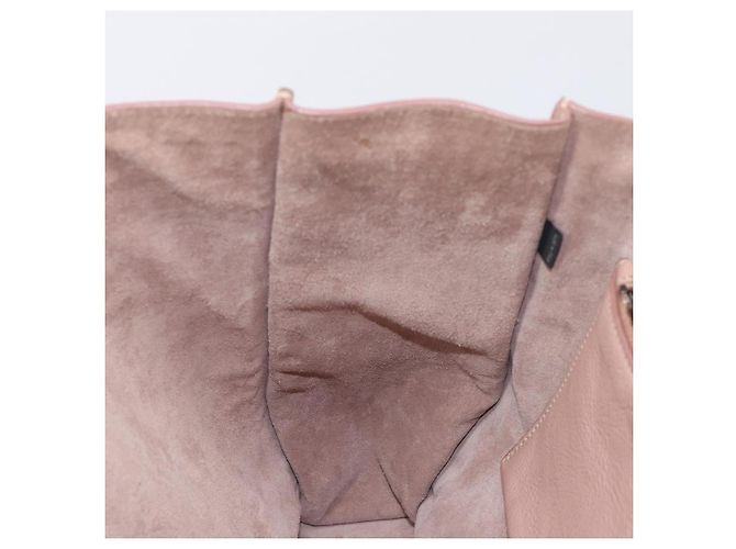 Miu Miu Tote Bag Leather Pink Silver - vista 21