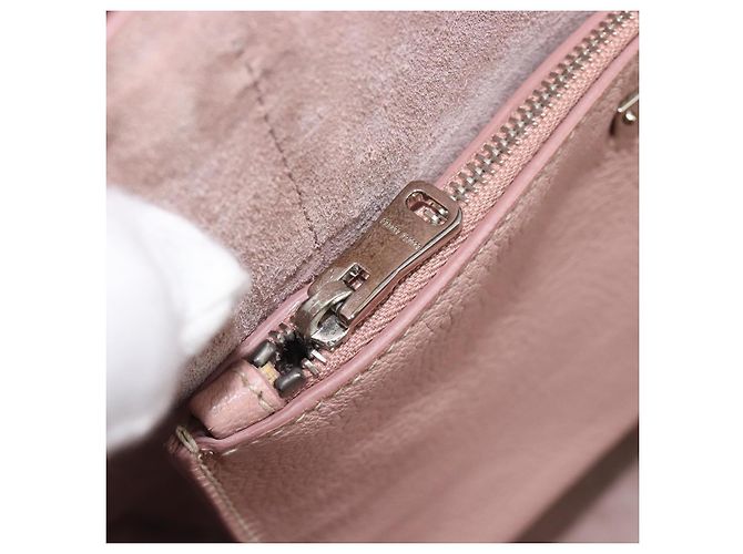 Miu Miu Tote Bag Leather Pink Silver - vista 23