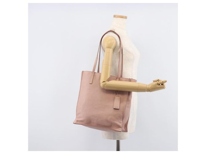 Miu Miu Tote Bag Leather Pink Silver - vista 25