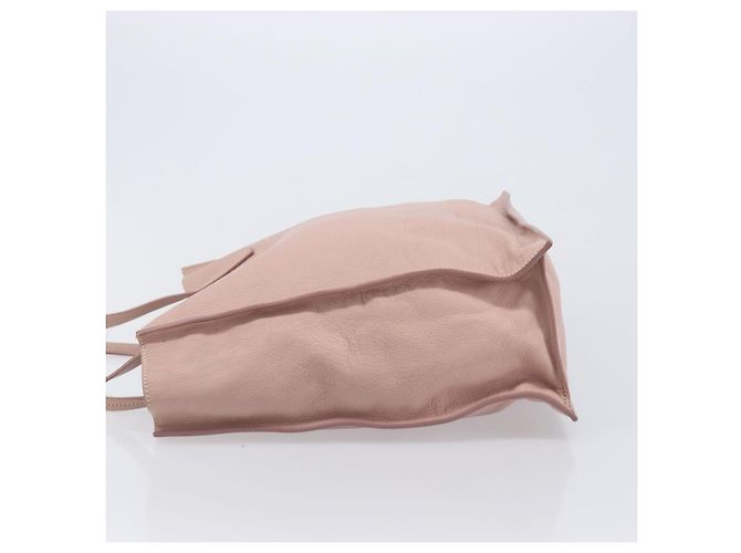 Miu Miu Tote Bag Leather Pink Silver - vista 4