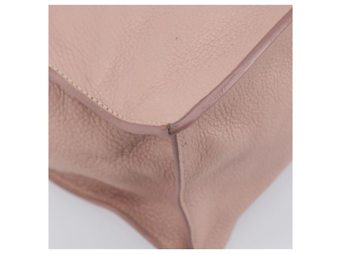 Miu Miu Tote Bag Leather Pink Silver - vista 9