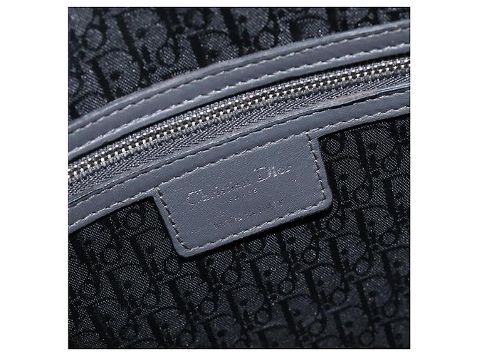 Christian Dior Lamb Skin Canage Lady Dior Hand Bag 2way Gray - vista 20