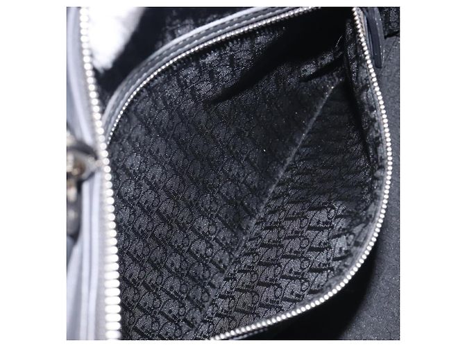 Christian Dior Lamb Skin Canage Lady Dior Hand Bag 2way Gray - vista 25