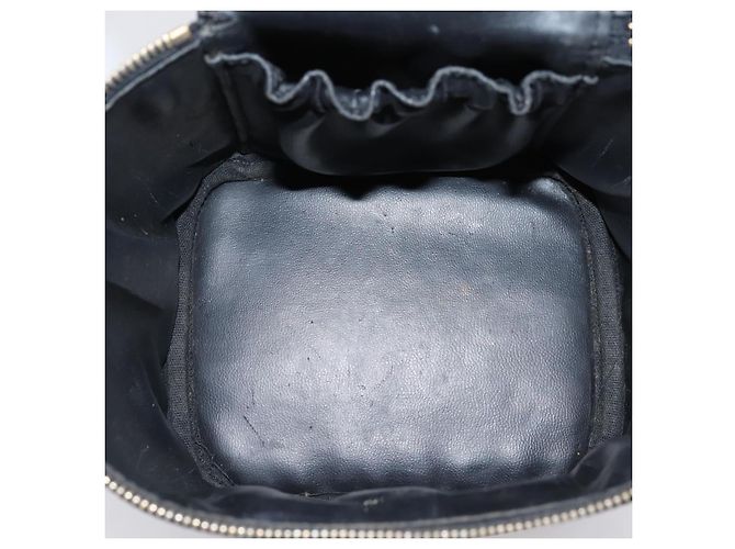 CHANEL Vanity Hand Bag Caviar Skin Black Gold CC - vista 11