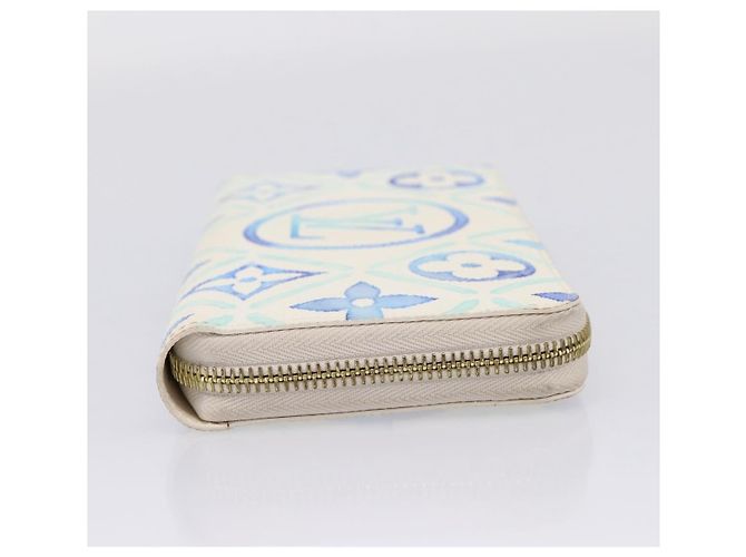 LOUIS VUITTON Monogram Tiles Zippy Wallet Long Wallet Blue M83624 - vista 4