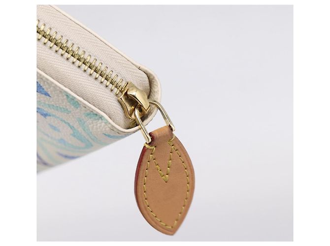 LOUIS VUITTON Monogram Tiles Zippy Wallet Long Wallet Blue M83624 - vista 8