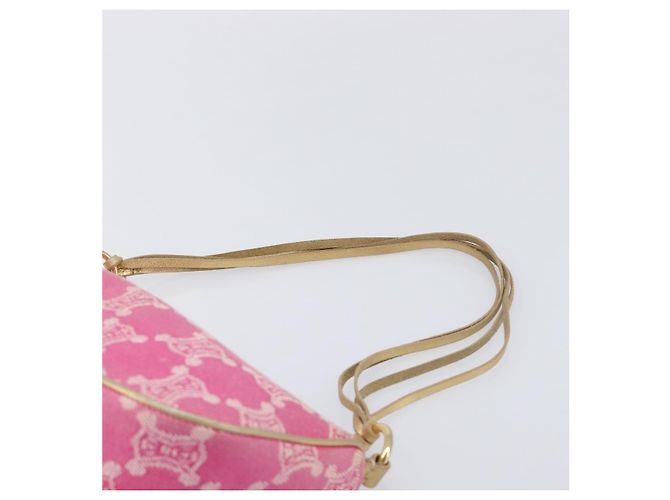 Céline CELINE Macadam Hand Bag Canvas Pink Gold Tone - vista 14