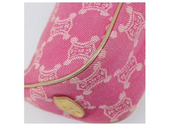 Céline CELINE Macadam Hand Bag Canvas Pink Gold Tone - vista 16