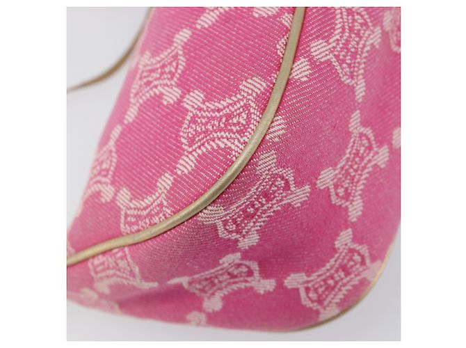 Céline CELINE Macadam Hand Bag Canvas Pink Gold Tone - vista 18