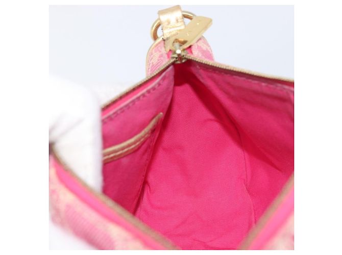 Céline CELINE Macadam Hand Bag Canvas Pink Gold Tone - vista 22