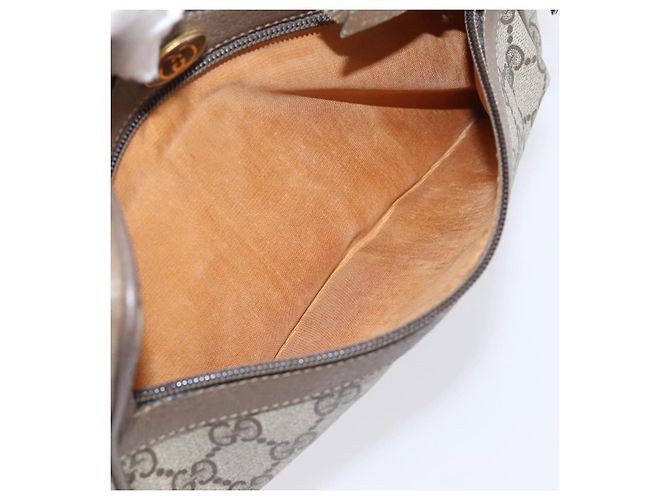 GUCCI GG Supreme Web Sherry Line Shoulder Bag PVC Beige 98 02 004 - vista 11