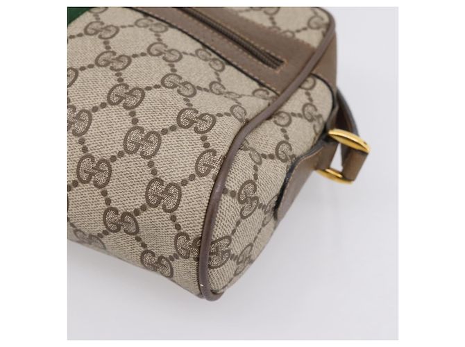 GUCCI GG Supreme Web Sherry Line Shoulder Bag PVC Beige 98 02 004 - vista 14