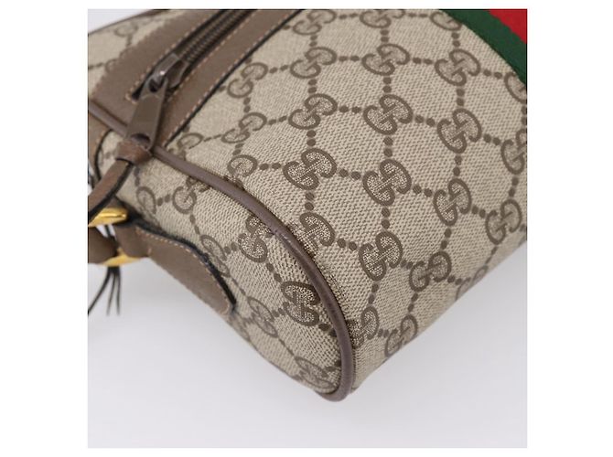 GUCCI GG Supreme Web Sherry Line Shoulder Bag PVC Beige 98 02 004 - vista 15
