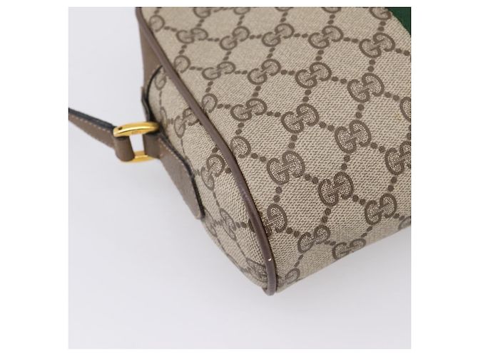 GUCCI GG Supreme Web Sherry Line Shoulder Bag PVC Beige 98 02 004 - vista 17