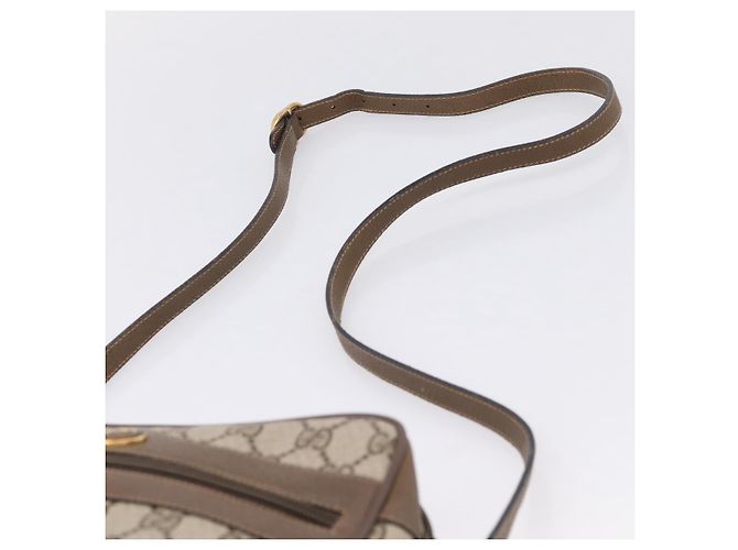 GUCCI GG Supreme Web Sherry Line Shoulder Bag PVC Beige 98 02 004 - vista 8