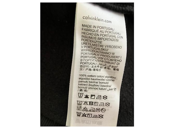 Calvin Klein Jeans Baumwoll-Sweatshirt - Schwarz - Ansicht 5