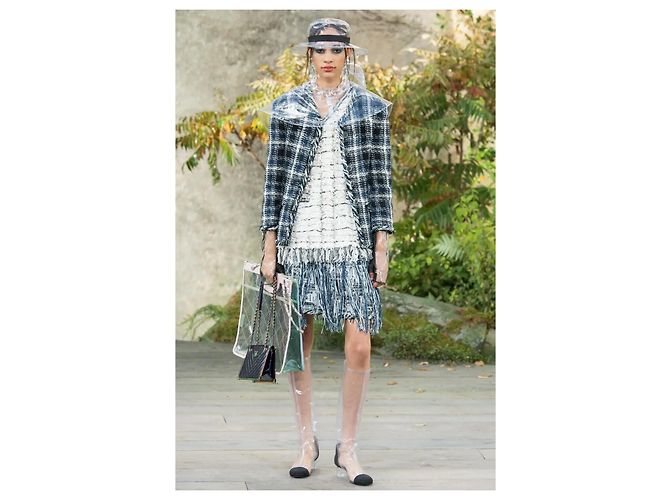 Chanel Tweed-Jacke Kariert Spring/Summer 2018 Look 16 - Ansicht 10