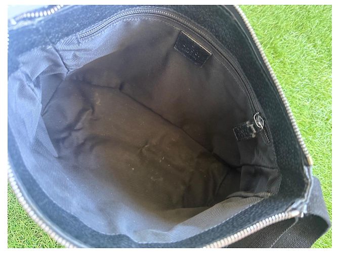 Borsa a tracolla Gucci GG Monogram in tela nera - vista 11