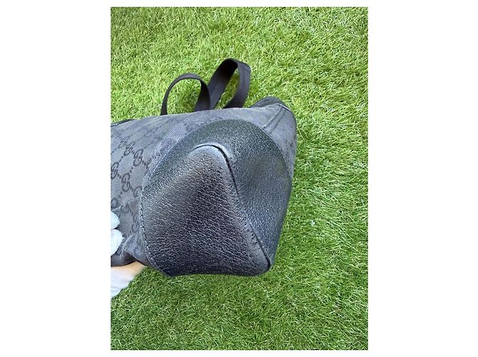 Borsa a tracolla Gucci GG Monogram in tela nera - vista 18