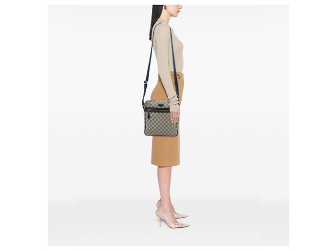 Gucci Beige GG Supreme Crossbody - vista 6
