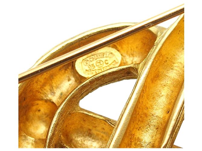 Spilla Infinito Chanel Gold CC placcata in oro - vista 5