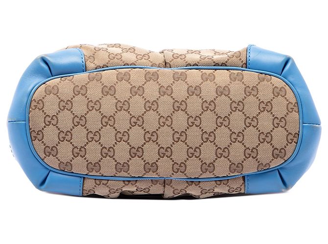 Borsa Gucci Beige GG Canvas Sukey Satchel - vista 3
