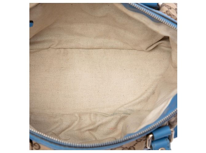 Borsa Gucci Beige GG Canvas Sukey Satchel - vista 4