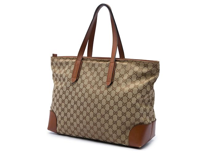 Gucci Beige GG Canvas Web Tote - Ansicht 2