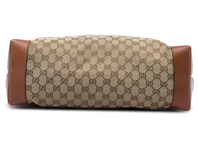 Gucci Beige GG Canvas Web Tote - Ansicht 3