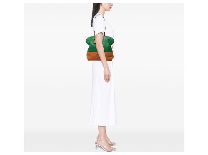 Fendi Green Medium Leather 2Bag Colorblock Tote - Ansicht 6