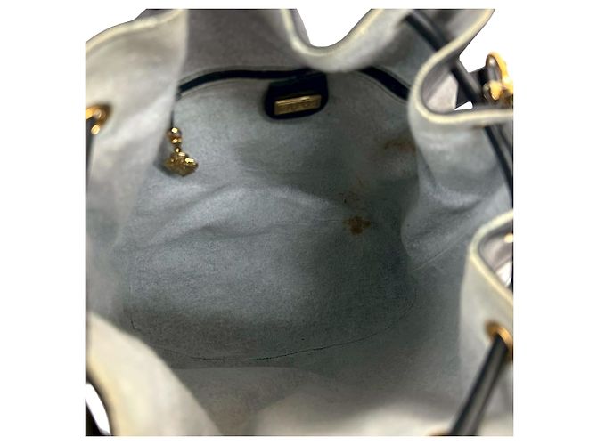 Borsa a secchiello con coulisse Gucci Gray Micro GG Supreme - vista 3