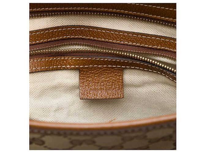 Gucci Bree Tote aus beigem GG Canvas - Ansicht 5