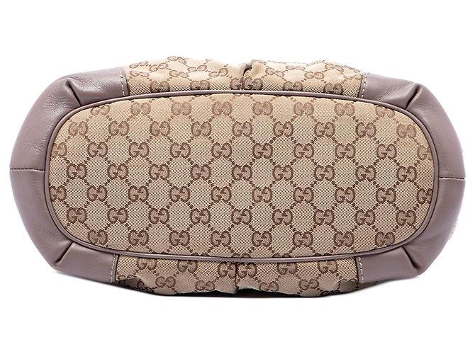 Borsa Gucci Beige GG Canvas Sukey Satchel - vista 3