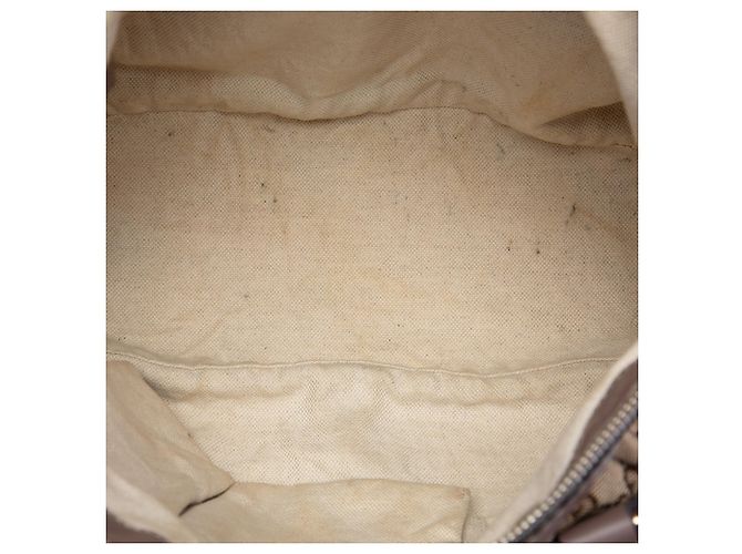 Borsa Gucci Beige GG Canvas Sukey Satchel - vista 4
