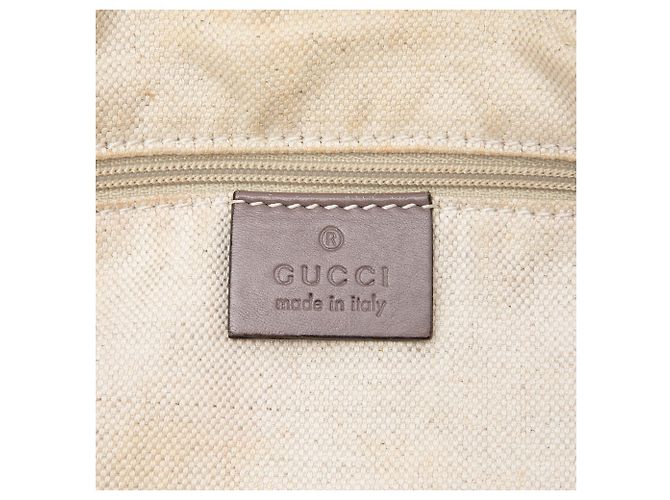 Borsa Gucci Beige GG Canvas Sukey Satchel - vista 5
