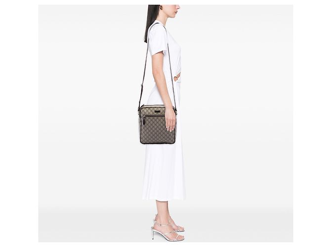 Gucci Beige GG Supreme Crossbody - vista 6