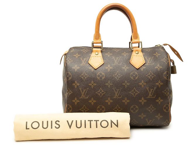 Louis Vuitton Brown Monogram Speedy 25 - vista 7
