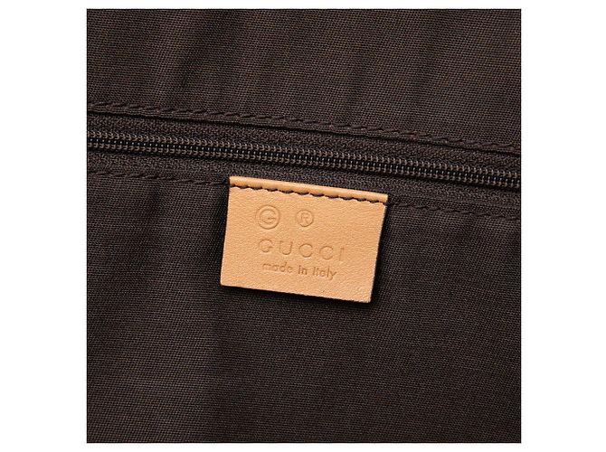 Borsa Satchel Dome Guccissima Medium Marrone Gucci - vista 5