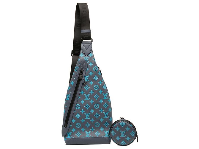 Louis Vuitton Blue Monogram Shadow Duo Sling - vista 8