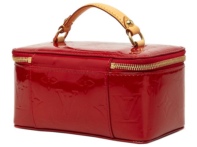 Custodia Gioielli Louis Vuitton Red Monogram Vernis - vista 2