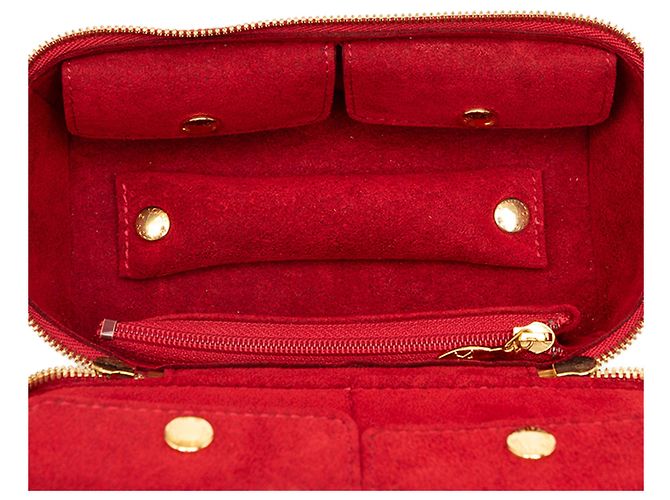 Custodia Gioielli Louis Vuitton Red Monogram Vernis - vista 4