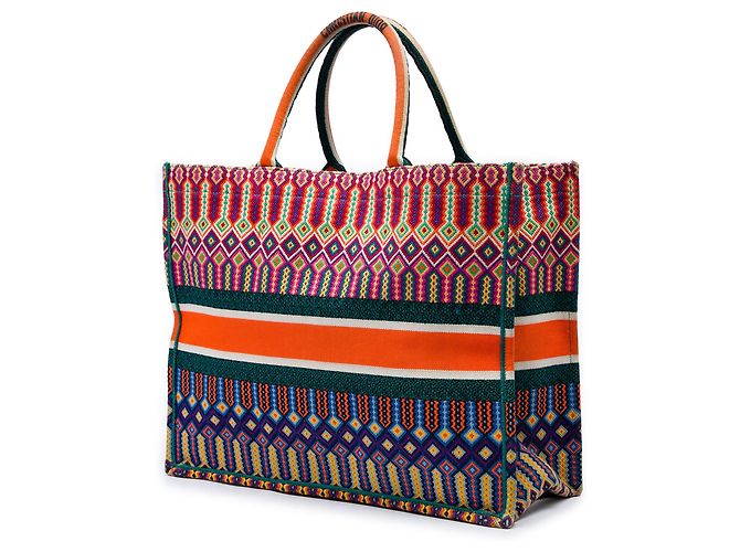 Dior Multi Large Book Tote aus bestickter Canvas - Ansicht 2