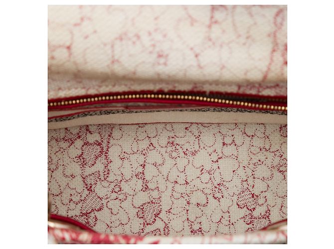 Dior Red DiorAmour Medium Embroidered Canvas Royale Lady D Lite - vista 4