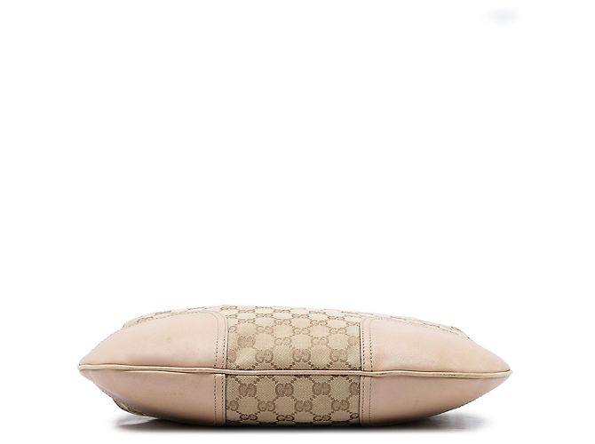 Gucci Borsa Hobo Princy Small in canvas GG beige - vista 3