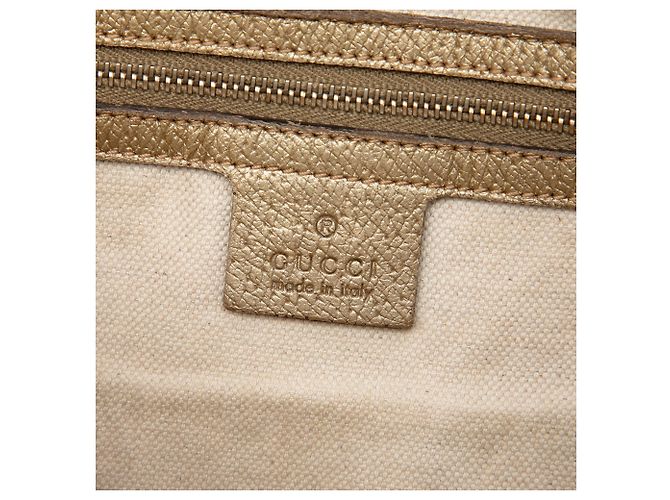 Borsa Tote Gucci Bree Fold Over Medium in tela GG beige - vista 5